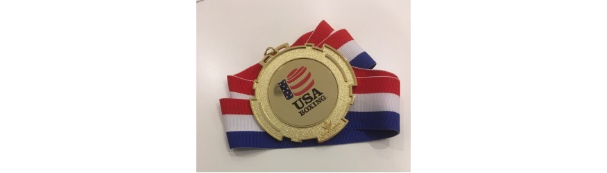 BRONZE 80MM BOXING MEDAL BRONZE 80MM BOXING MEDAL